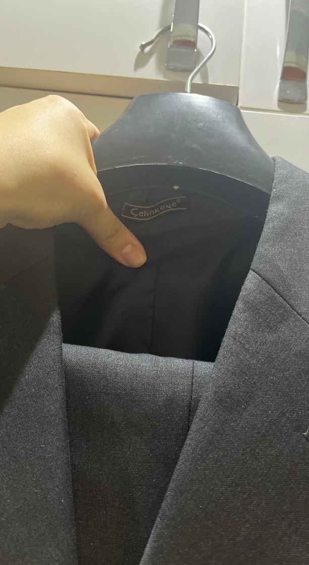 Siyah Düğmeli Erkek Takım Elbise Ceket - Görsel 2