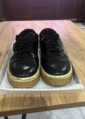 Siyah Platform Topuklu Kadın Spor Ayakkabısı - Görsel 2