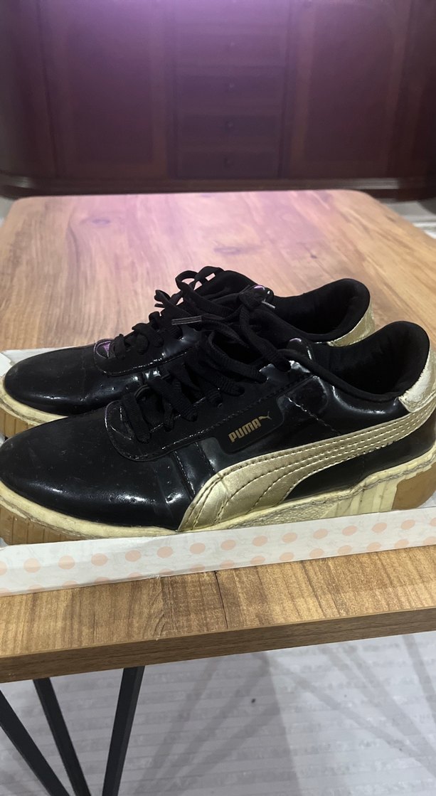 Siyah Platform Topuklu Kadın Spor Ayakkabısı - Görsel 3