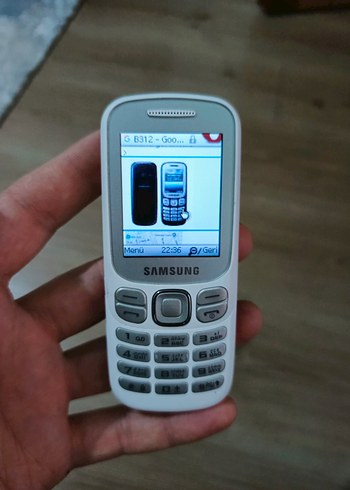 Samsung B312E Beyaz Tuşlu Telefon ve Şarj Cihazı kayitli - Görsel 3