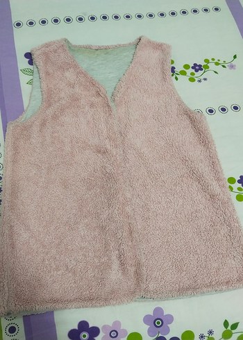 Pembe Yumuşak çocuk yelek - Görsel 2
