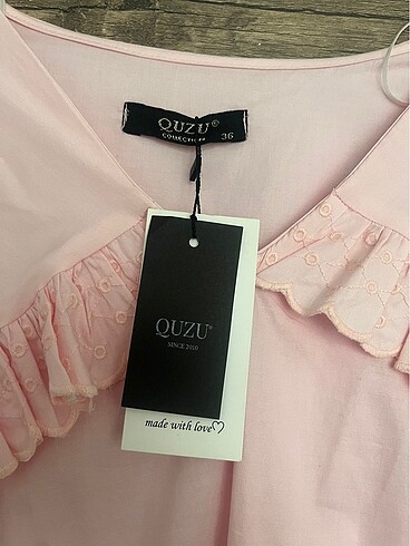 Quzu Quzu pembe elbise