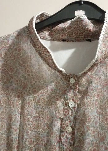 Bej Keten Bohem Midi Elbise - Görsel 9