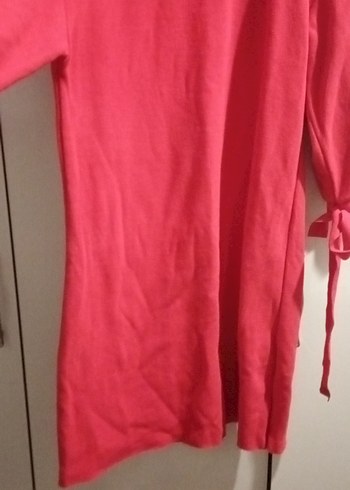 Kırmızı Rahat Kesim Kadın - Görsel 5