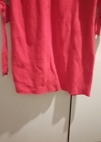 Kırmızı Rahat Kesim Kadın - Görsel 9