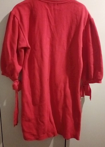 Kırmızı Rahat Kesim Kadın - Görsel 7