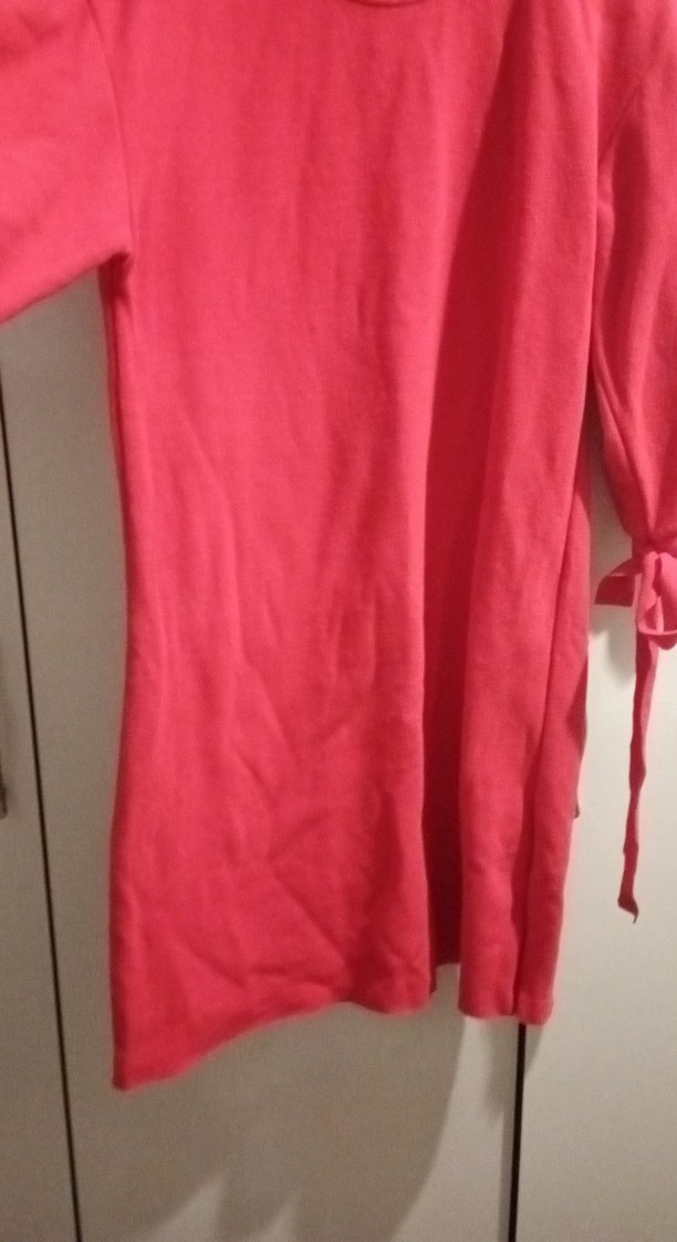 Kırmızı Rahat Kesim Kadın - Görsel 5