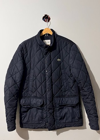 Lacoste Lacivert Kapitone Ceket