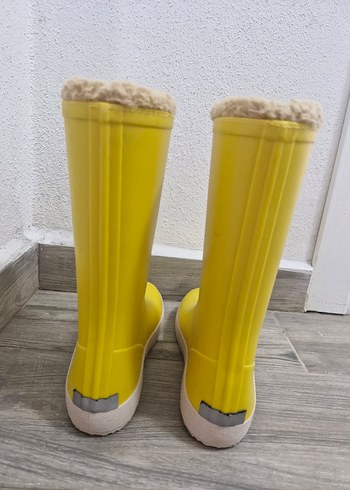 36 Beden sarı Renk Sarı renk Çocuk içi tüylü yağmur çizmesi