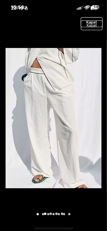 Zara yeni keten pantolon