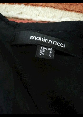 Siyah Midi Monica Ricci Kolsuz, Drapeli - Görsel 8