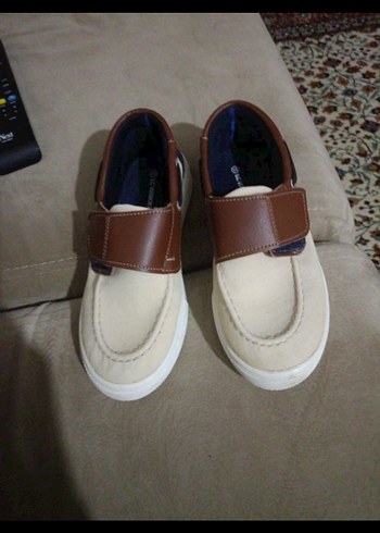 Bej Erkek Çocuk Cırt Cırtlı Loafer Ayakkabı - Görsel 6