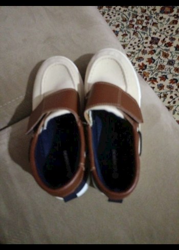 Bej Erkek Çocuk Cırt Cırtlı Loafer Ayakkabı - Görsel 2