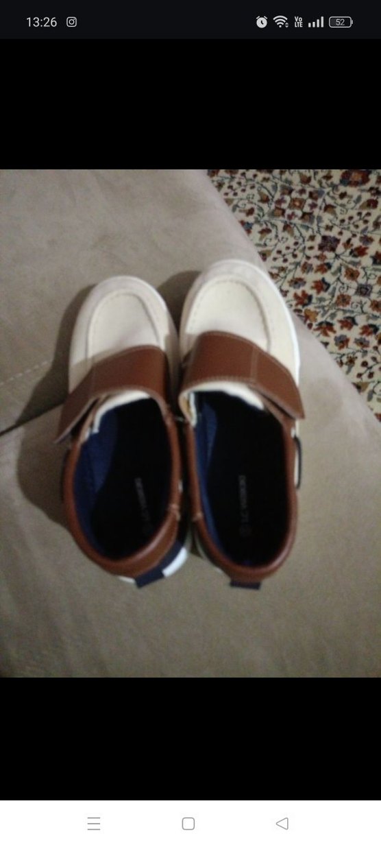 Bej Erkek Çocuk Cırt Cırtlı Loafer Ayakkabı - Görsel 2