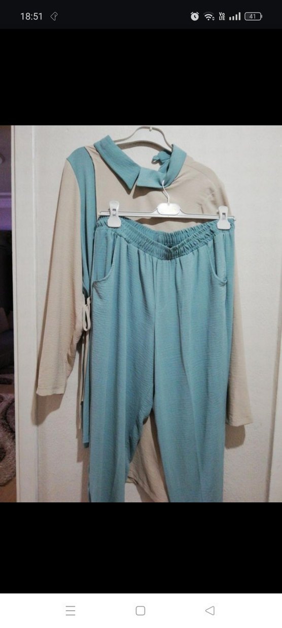 Mavi Uzun Kollu ikili Takımı - Görsel 2