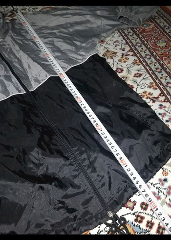 l Beden gri Renk Gri Midi Boy Fermuarlı Erkek Yağmurluk