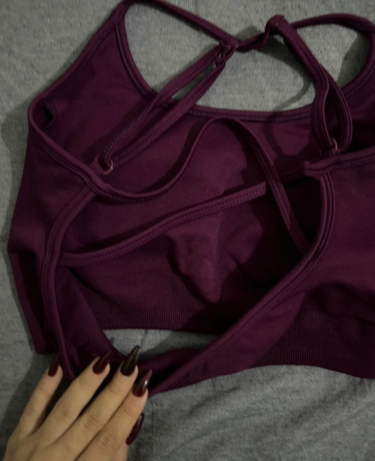 Bordo Spor Sütyeni - Görsel 3