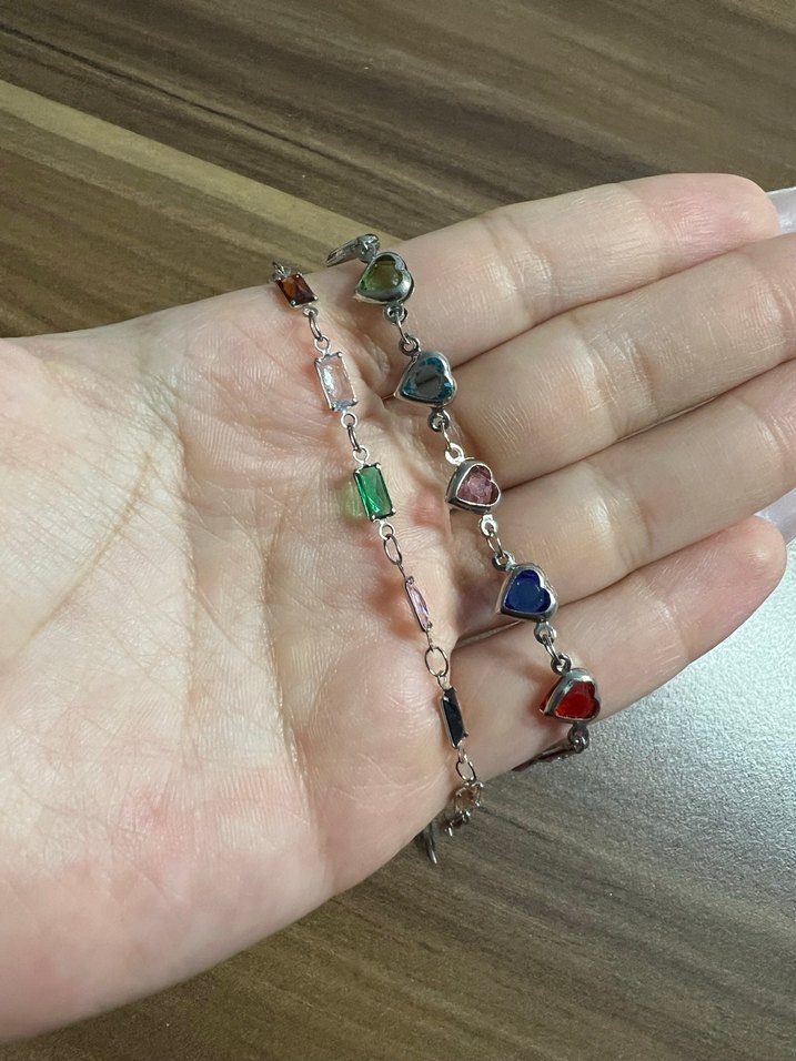 Renkli Boncuklu Kadın Bileklik - Görsel 2