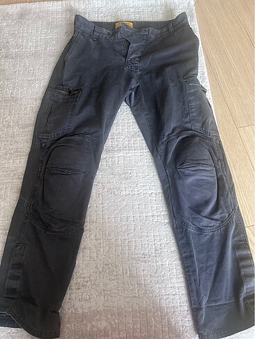 Erkek - kanvas tipi motorcu pantalon