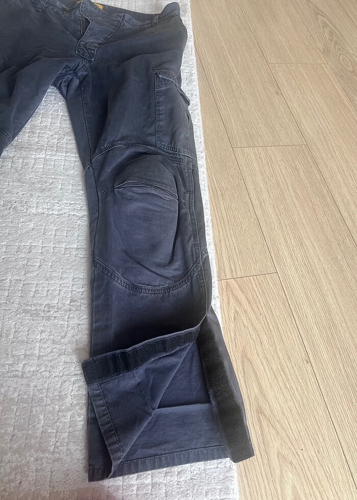 Erkek - kanvas tipi motorcu pantalon - Görsel 2