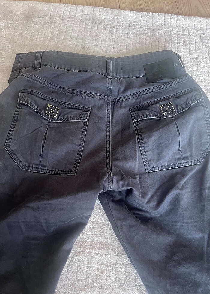 Erkek - kanvas tipi motorcu pantalon - Görsel 5