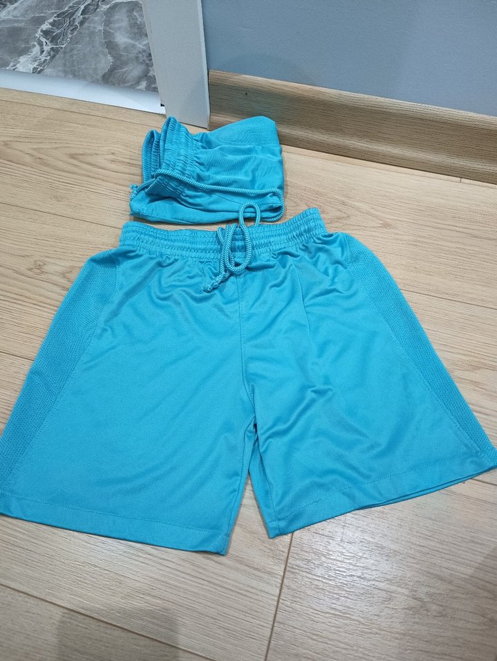 Mavi Rahat Kesim Mini Şort - Görsel 4