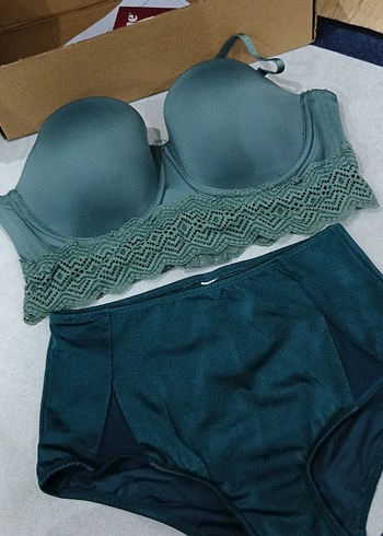 Kadın Turkuaz Yüksek Bel Bikini Altı - Görsel 5