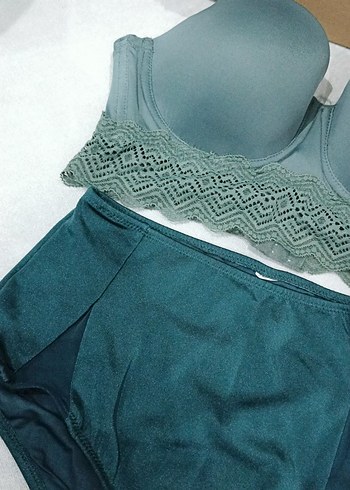 Kadın Turkuaz Yüksek Bel Bikini Altı - Görsel 2