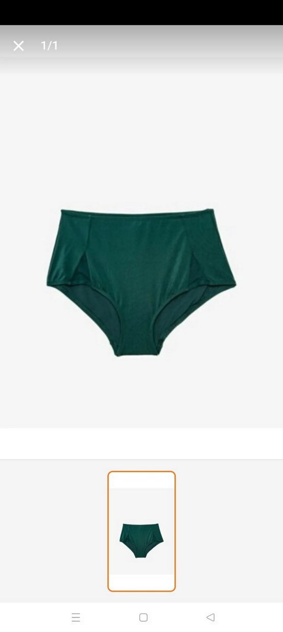 Kadın Turkuaz Yüksek Bel Bikini Altı - Görsel 4