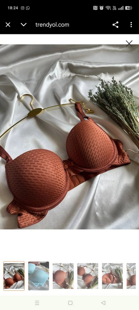 Parlak Kahverengi Sütyen - Görsel 5