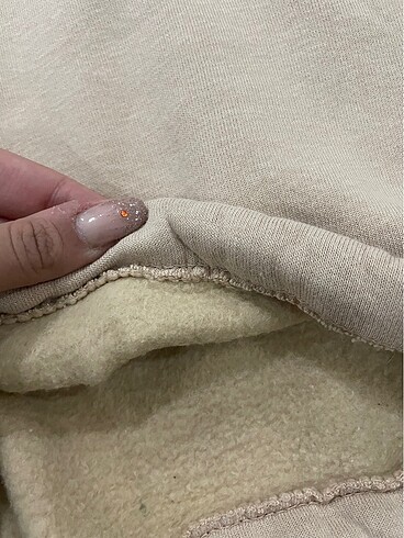 m Beden camel Renk Crop sweat