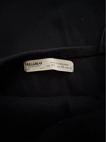 Pull and Bear Pull and bear siyah mini elbise