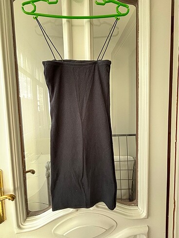 xs Beden siyah Renk Pull and bear siyah mini elbise