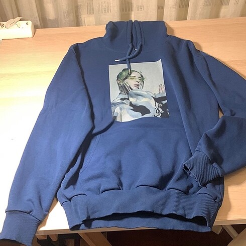 Billie Ellish baskılı sweatshirt