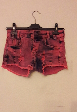 pembe kot şort