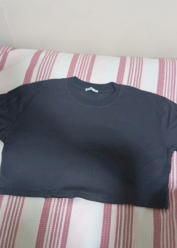 Siyah Kadın Basic Tişört - Görsel 2