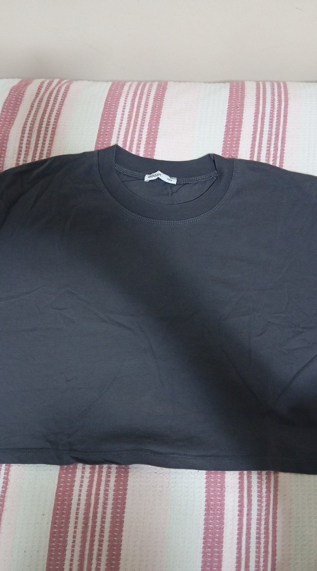 Siyah Kadın Basic Tişört - Görsel 4