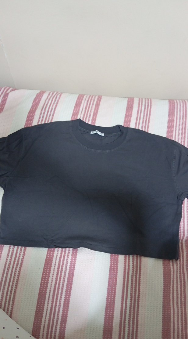 Siyah Kadın Basic Tişört - Görsel 2