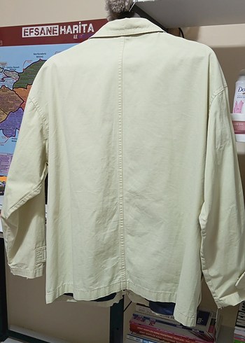 ELLESSE Bej Düğmeli Pamuklu vintage Erkek Ceket - Görsel 4