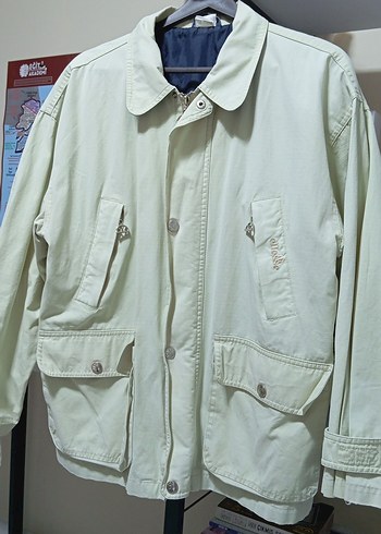 ELLESSE Bej Düğmeli Pamuklu vintage Erkek Ceket - Görsel 3