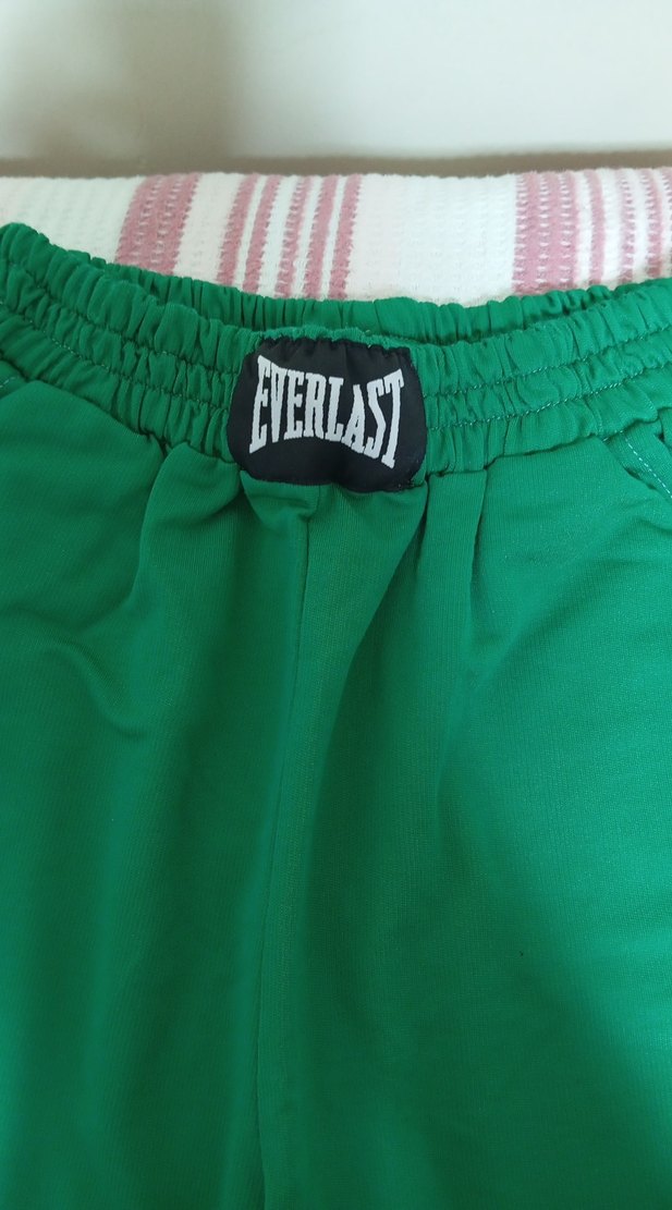 Erkek Yeşil Basic Kemerli Şort - Görsel 2