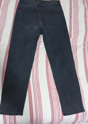 Gri Kadın Denim Pantolon Midi Boy - Görsel 4