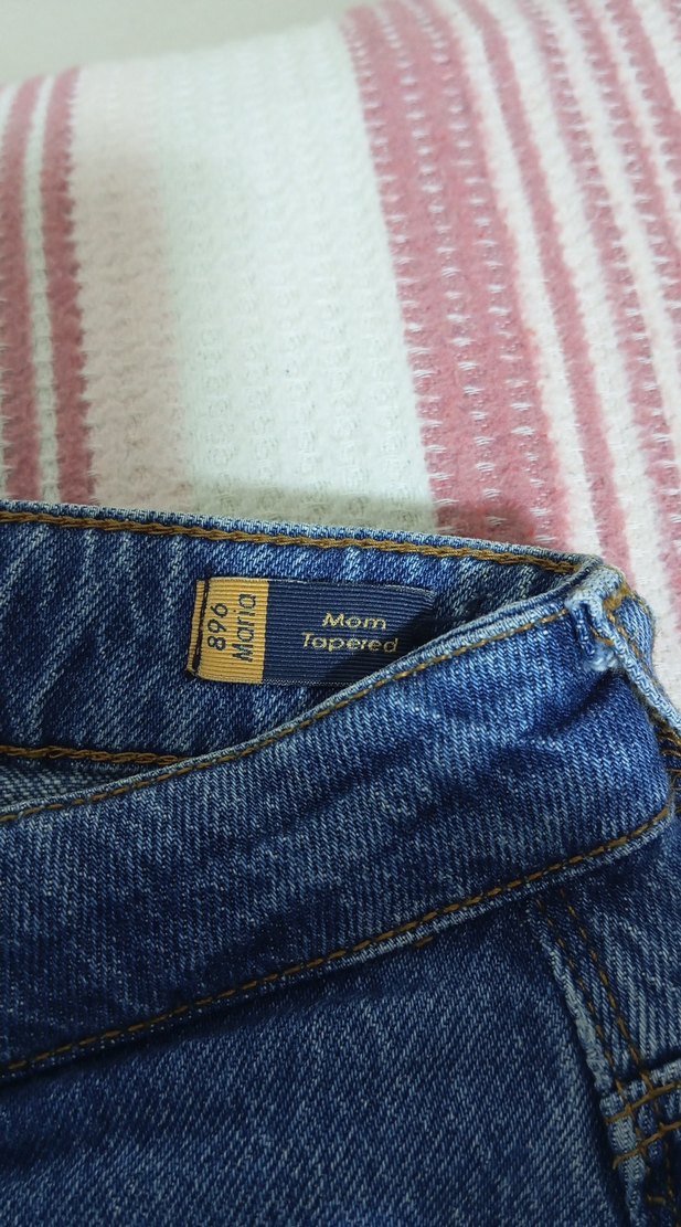 Kadın Mavi Normal Boy Denim Pantolon - Görsel 2