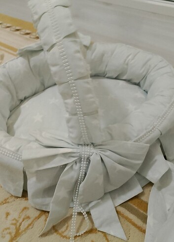 İkili hasır bebek taşıma sepeti - Görsel 3