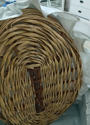 İkili hasır bebek taşıma sepeti - Görsel 7