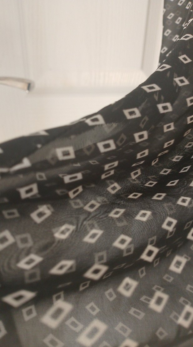 Siyah Puantiyeli Uzun Bohem Elbise - Görsel 3