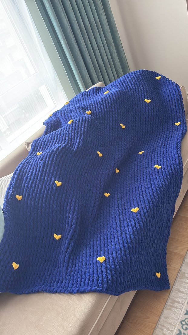 Puffy kalpli battaniye - Görsel 2