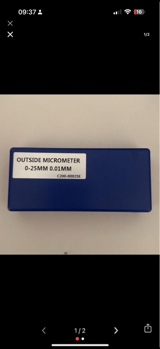 0-25mm Hassas Mikrometre Ölçüm Cihazı - Görsel 2