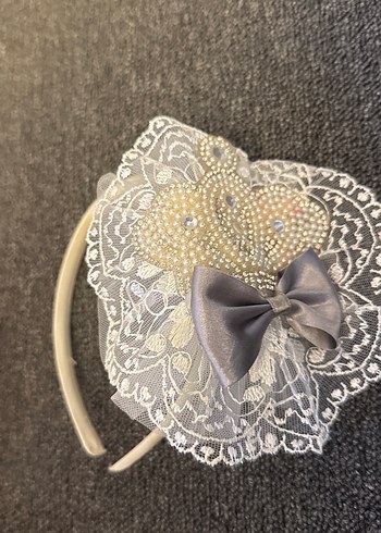 Dantel Detaylı Bej Kadın Saç Bandı - Görsel 2