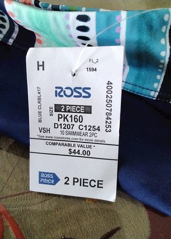 Ross Mavi 2 Parça Sortlu Mayo Takımı